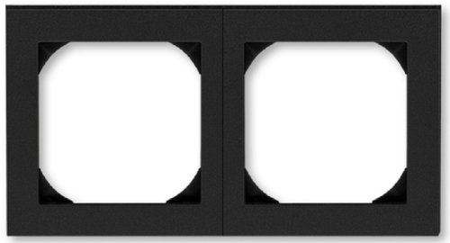 Рамка универсальная ABB EPJ Levit 2-м. антрацит/дымчатый чёрный картинка